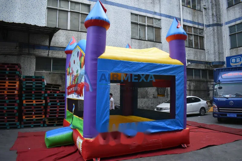 Castillo inflable Wacky compacto de 4x4 metros para renta comercial