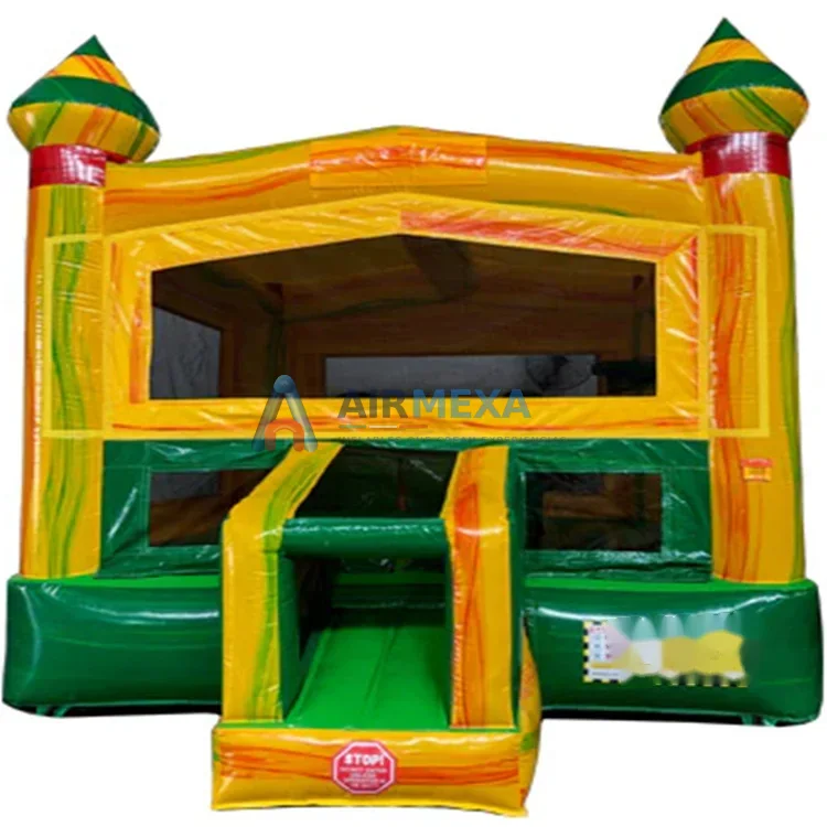 Castillo inflable modular compacto de 4.3x4.3 metros para renta de fiestas