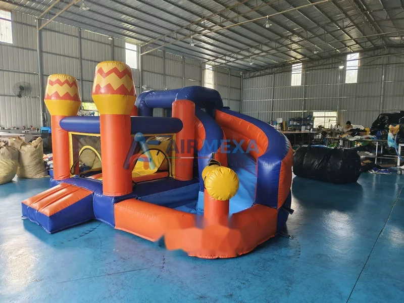 Castillo inflable combo acuático compacto de 3.5x3.5 metros para eventos