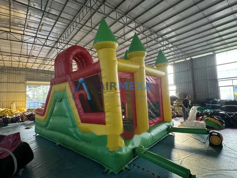 Combo inflable estándar con resbaladilla, tamaño compacto para renta de eventos