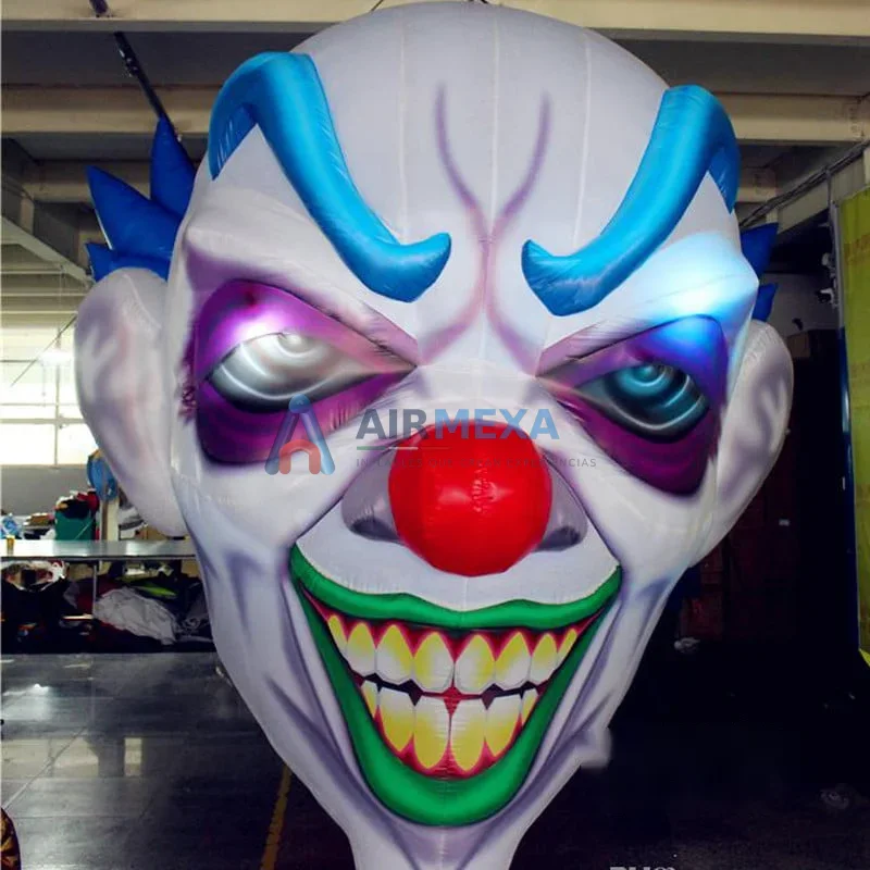 Payaso inflable colgante de 2.2 metros usado como decoración de evento
