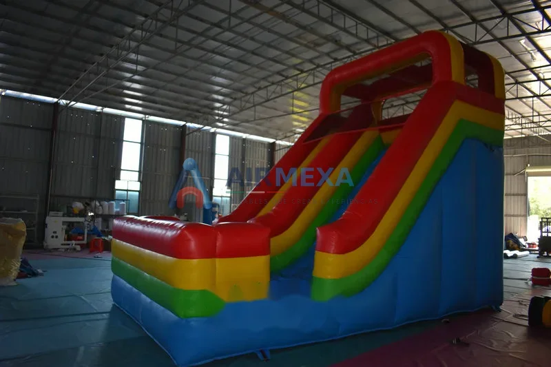 Resbaladilla inflable comercial de 4.8 metros de altura instalada al aire libre