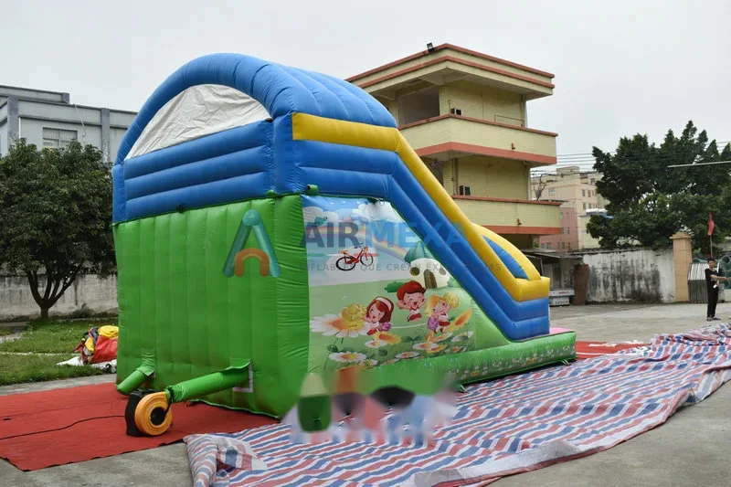 Resbaladilla inflable compacta de 6x4.5 metros para renta comercial