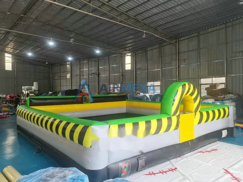 Arena inflable Toxic Spill de 6x6 metros para juegos de espuma en evento