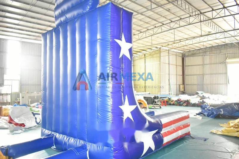 Juego inflable de básquetbol compacto instalado en evento