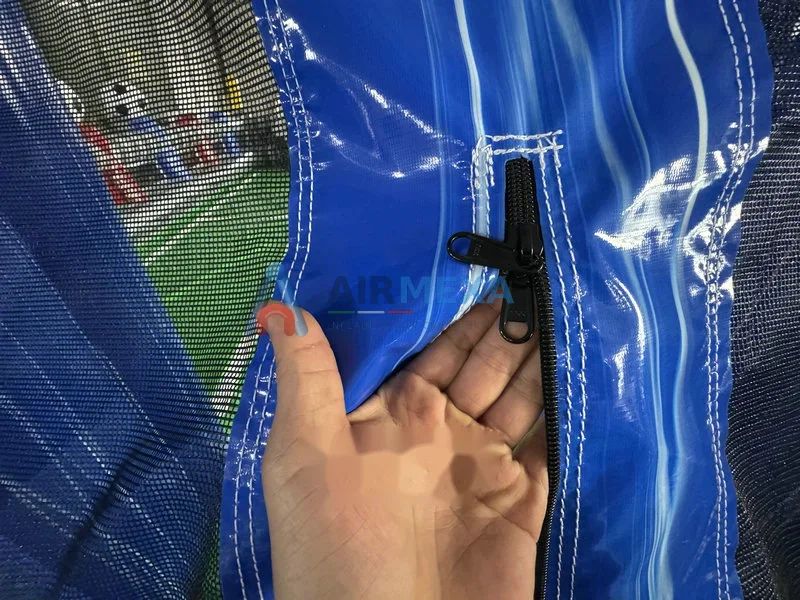 Cancha de fútbol inflable comercial de 12x6 metros con paredes perimetrales