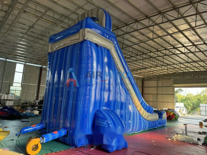 Resbaladilla acuática inflable Big Plunge de 22 pies con alberca de recepción