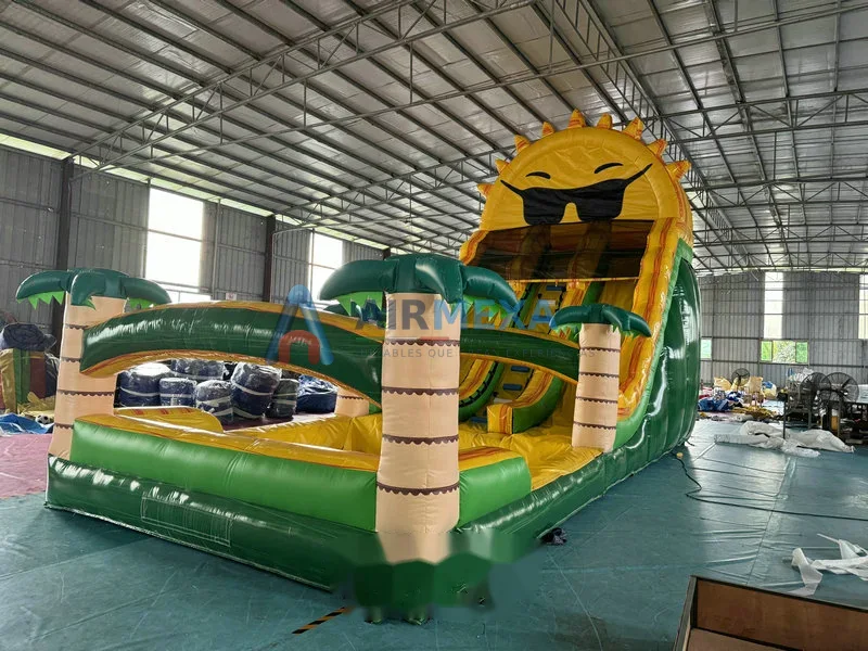 Resbaladilla acuática inflable Paradise Sunshine de 10 metros en parque acuático